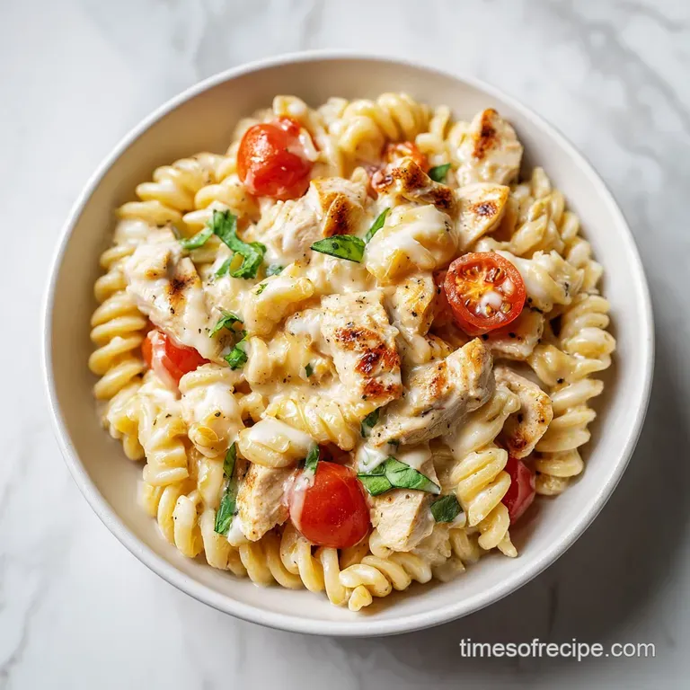 White Cheddar Chicken Pasta: Sharp and Velvety