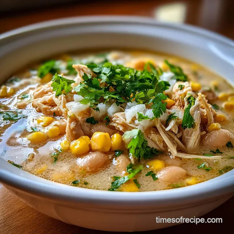 White Chicken Chili: Velvety Bean Base